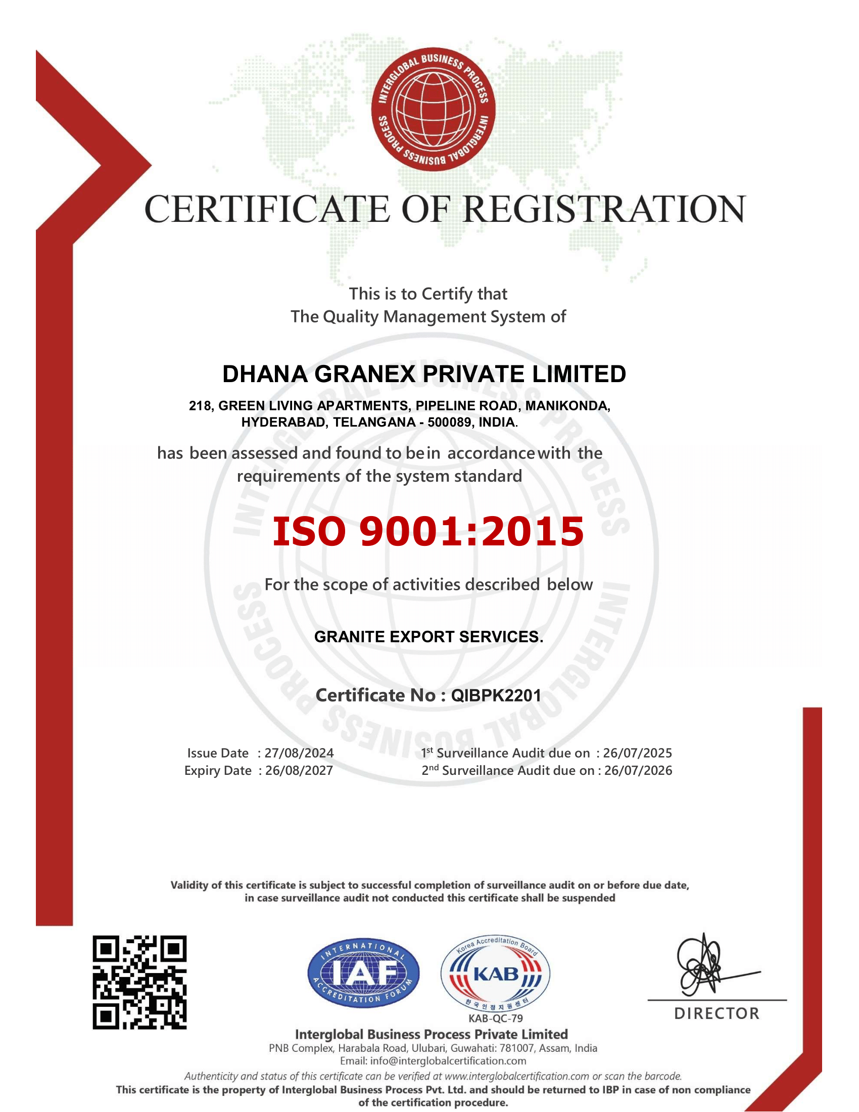 ISO Certificate 9001 2015-1